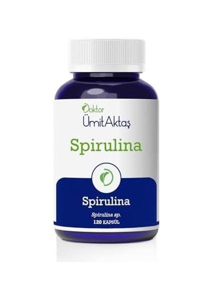 Dr. Ümit Aktaş Spirulina - Gıda Takviyesi - 120 Kapsül