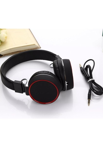 Mikrofonlu Kulaküstü Kablolu Kulaklık - Siyah - Tv-10 (Kabloludur), Mükemmel Ses Kalitesi. Aaa Kalite Kablolu Kulaklık