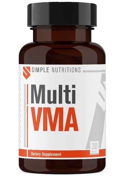 Simple Nutritions Multi Vma – Multivitamin & Multimineral Takviye | 30 Kapsül | Vitamin D3, C, B12, Çinko, Magnezyum, Ginseng, Koenzim Q10, Beta Glukan