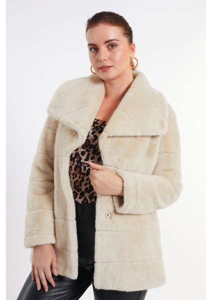 7013 Trenç Peluş Kaban