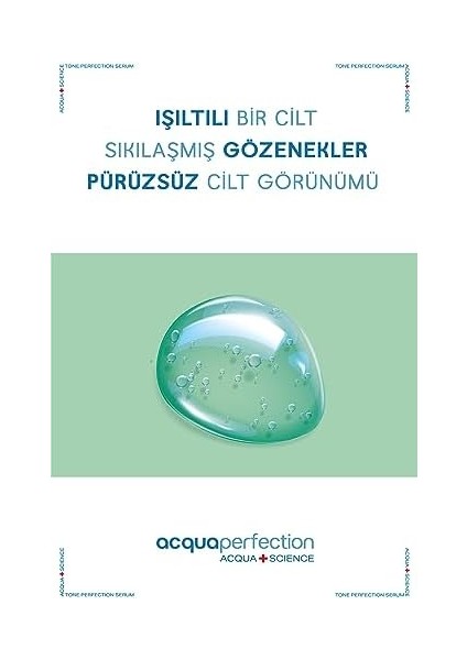 Acqua Perfection Sivilce Önleyici, Siyah Nokta ve Gözenek Karşıtı Arındırıcı Cilt Bariyeri Güçlendirici Bakım Serumu (%5 Niacinamide +%1 Zinc) 30ML, Akneli, Yağlı Ciltler Için Sebum Dengeleyici fiyatları