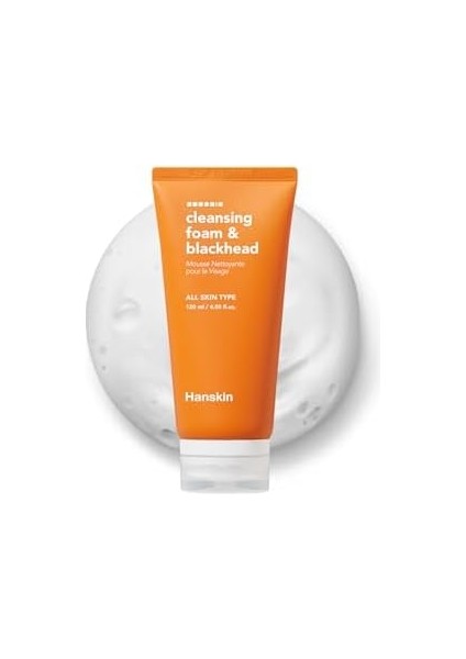 Hanskin Cleansing Foam Blackhead-Yüz Yıkama Köpüğü/siyah Nokta Karşıtı/tüm Cilt Tipleri Için 120ML