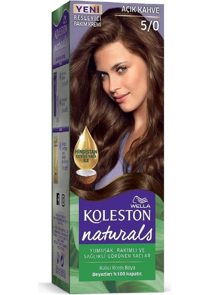 Koleston Naturals Açık Kahve 5/0 modelleri
