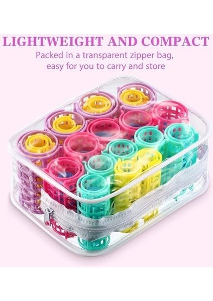 Aputue Saç Rulosu, 30 Parça 5 Farklı Boyutlu Plastik Saç Rulosu, Kendinden Kilitli Saç Maşası, Taşınabilir Kuaför Rulosu, Isı Kullanmadan Doğal Dalga Yapma Aracı, Kadınlar Için modelleri