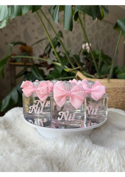 Hediyelik Bebek Cam Kolonya Isimli 5 Adet