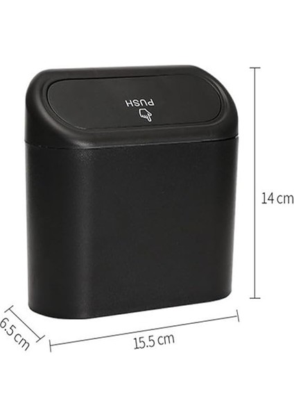 Oto Aksesuar Siyah Portatif Araç İçi Kapaklı Çöp Kutusu Taşınabilir Organizer Özellikli modelleri