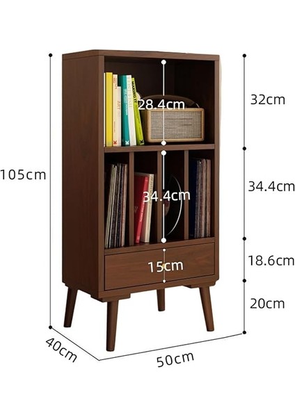 Vinil Kayıt Depolama Masif Ahşap Vinil Plak Dolabı CD Raf Depolama Dolabı Gramofon Dolabı Zemin Ayakta Küçük Kitaplık Dergi Dolabı Oturma Odası Yan Dolap Kayıt Sandığı fiyatları