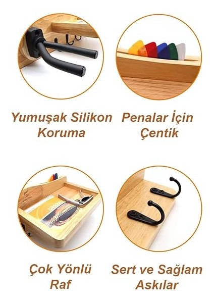 Gp-30 Gitar Standı Sehpası Duvar Askısı Ahşap Şık Kaliteli fiyatları