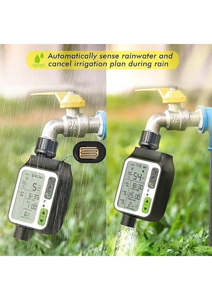 Sulama Programlayıcı, Otomatik Sulama Zamanlayıcısı, 3 Ayrı Sulama Sistemi, Otomatik Yağmur Sensörü, Çocuklar Için Kilitleme Modu modelleri