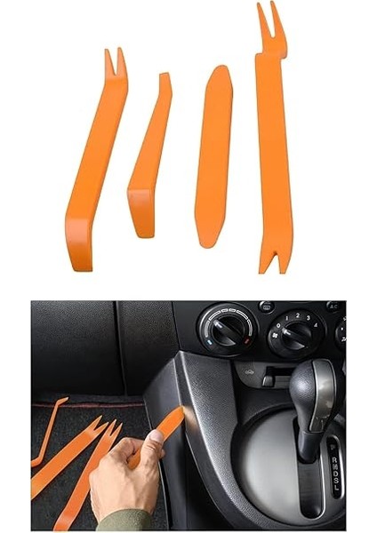 Trim Turncu Oto Torpido Teyp Kapı Sökme Takma Döşeme Aparatı 12Lİ Set modelleri