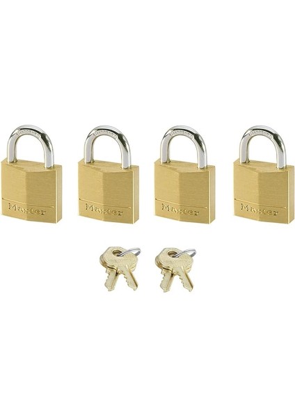 Lock Küçük Asma Kilit Seti [anahtar] [4'lü Paket] [aile Paketi] [eşzamanlı Kilitleme] 120EURQNOP - Sırt Çantaları, Bavullar, Bilgisayar Çantaları ve Daha Fazlası Için Harika