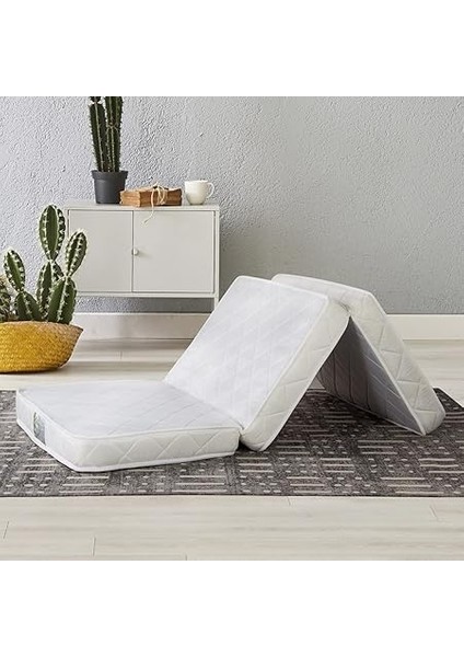 Tek Kişilik Katlanır Yaylı Yatak 90X190 cm Beyaz 90X190 modelleri