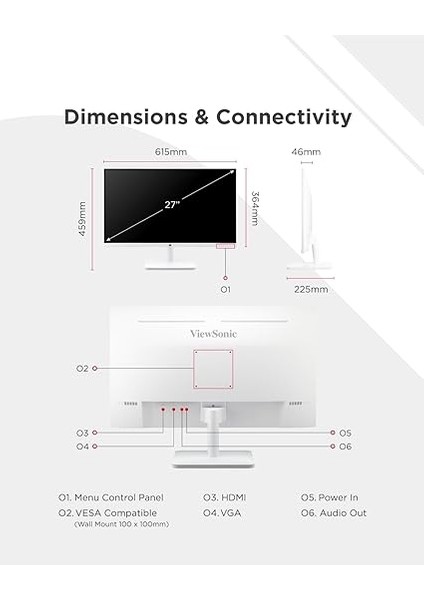 27 16:9 1920 x 1080 Superclear IPS LED Monitör, W125839848 (4 Ms, 250 Nits, VGA ve HDMI Bağlantı Noktası, Görüntüleme Açısı H 178 / V 178) fırsatları