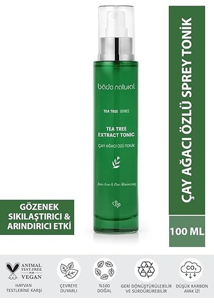 Natural Çay Ağacı Akne Karşıtı Tonik Gözenek Sıkılaştırıcı ve Arındırıcı 100 ml fiyatları