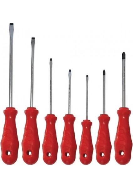 Mıknatıslı Düz ve Yıldız Tornavida Seti 7 Adet modelleri
