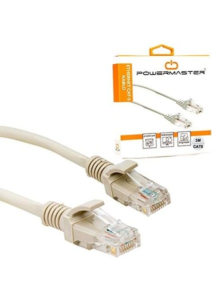 3 Metre Ethernet Kablosu Cat5 Orjinal Başlikli fiyatları