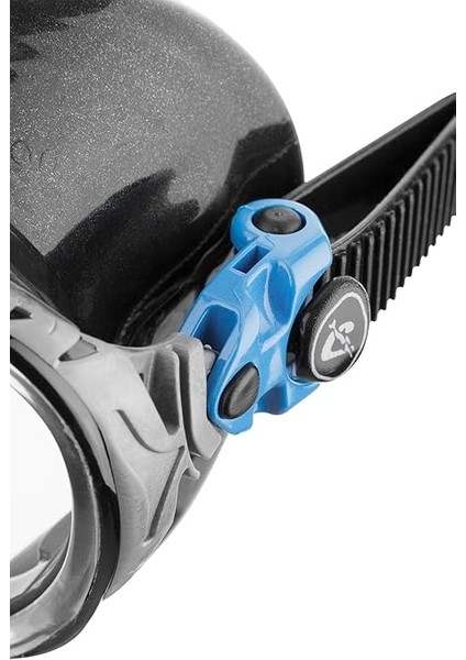 Big Eyes Evolution Maske Hypoalerjik Silikon, Geniş Görüş Açılı Maske Siyah/mavi Tek Beden modelleri