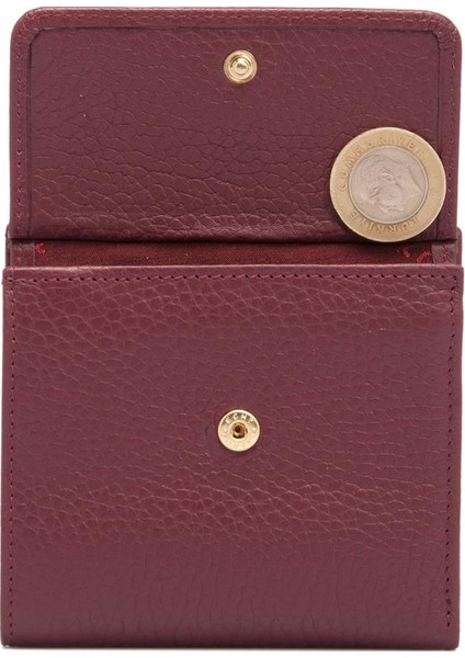 Bordo Hakiki Deri Kadın Cüzdan - S1CB00005627-M71 modelleri