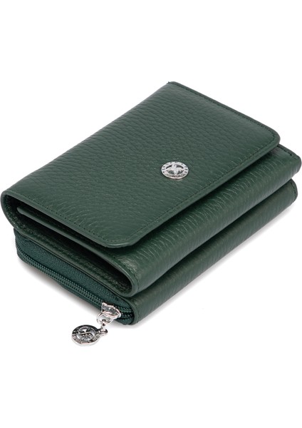 Yeşil Hakiki Deri Kadın Cüzdan - S1CB00005798-I5T