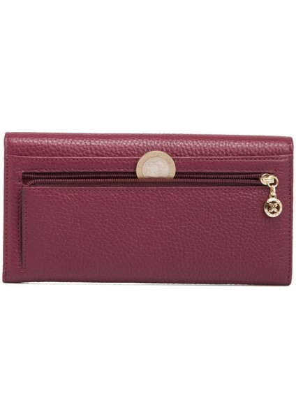 Bordo Hakiki Deri Kadın Cüzdan - S1CB00005719-M71