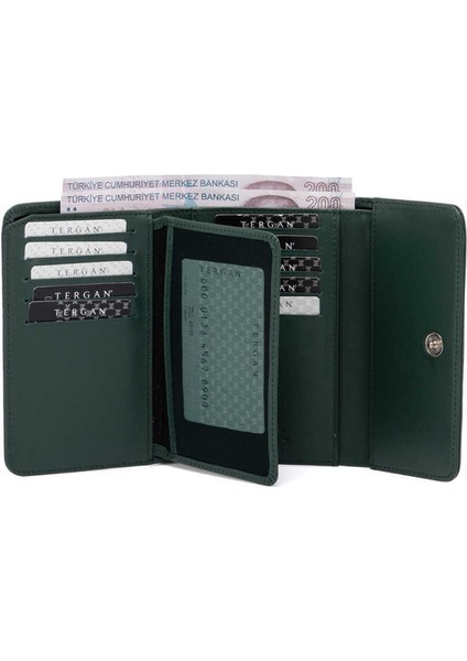 Yeşil Hakiki Deri Kadın Cüzdan - S1CB00005788-N8U