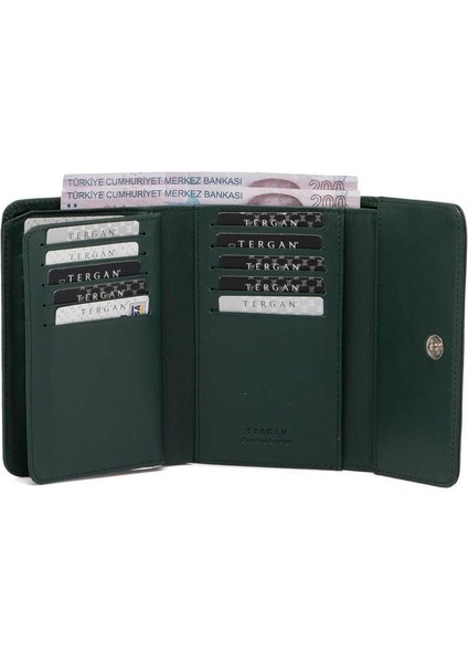 Yeşil Hakiki Deri Kadın Cüzdan - S1CB00005788-N8U