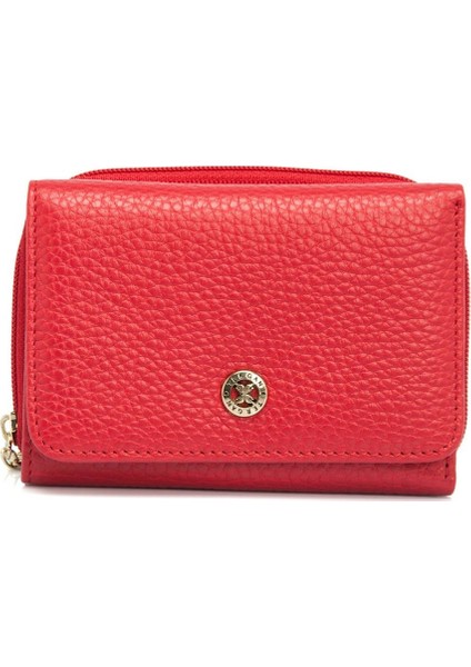 Kırmızı Hakiki Deri Kadın Cüzdan - S1CB00005798-B68