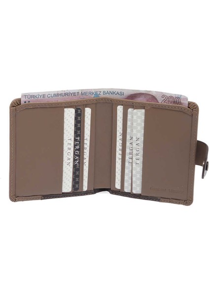 Kahve Hakiki Deri Erkek Cüzdan - S1CE00001652-U9D