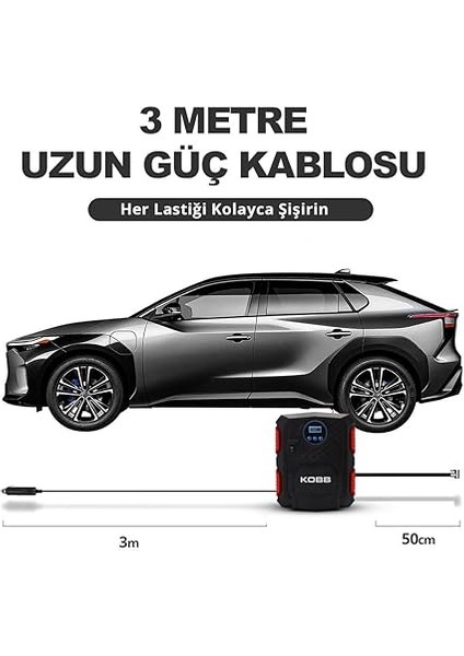 KB200 12VOLT 150 Psı Ayarlanabilir Dijital Basınç Göstergeli Hava Lastik Şişirme Pompası Acura 1 Serisi İçin modelleri