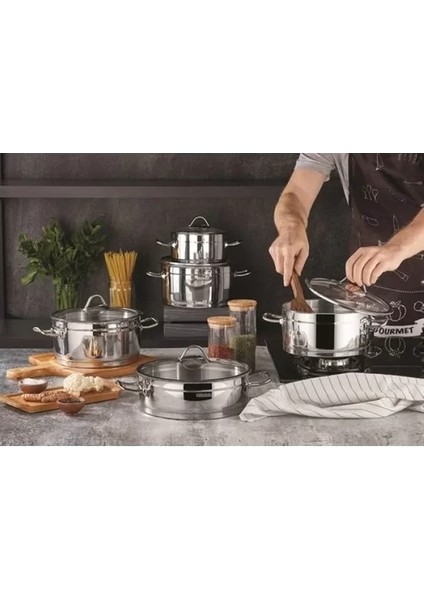 Heyf Kahramanlar Sırma Tencere Seti 10 Parça