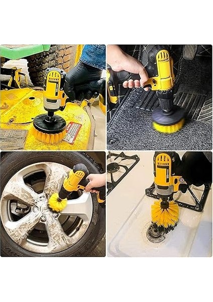 9'lu Matkap Ucu Fırça Seti Temizleme Parlatma Pasta Cila Jant Tekerlik Far Araba Araç Oto Temizlik Fırçası Seti Banyo Fayans Mutfak Duşakabin Tuvalet Halı Temizleme Kiti Parke Fayans Parlatma fiyatları