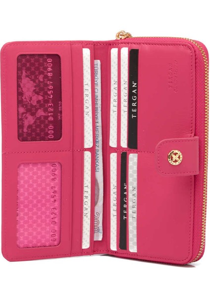 Fuşya Hakiki Deri Kadın Cüzdan - S1CB00005789-J7E