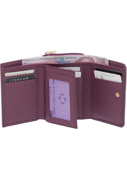 Mor Hakiki Deri Kadın Cüzdan - S1CB00005798-U9A