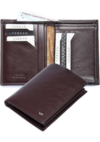 Kahve Hakiki Deri Erkek Cüzdan - S1CE00001108-B07