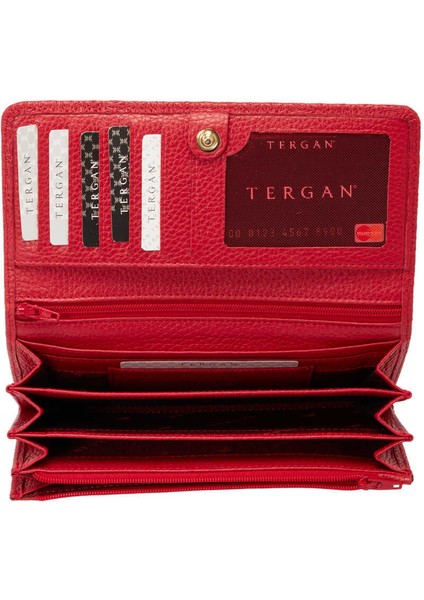 Kırmızı Hakiki Deri Kadın Cüzdan - S1CB00005787-B68
