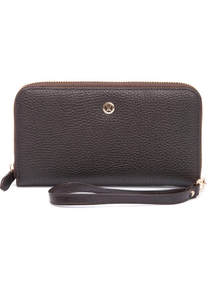 Kahve Hakiki Deri Kadın Cüzdan - S1CB00005734-A42