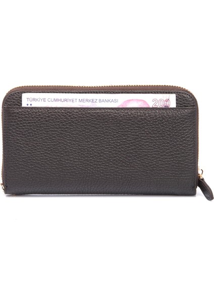 Kahve Hakiki Deri Kadın Cüzdan - S1CB00005734-A42 fırsatları