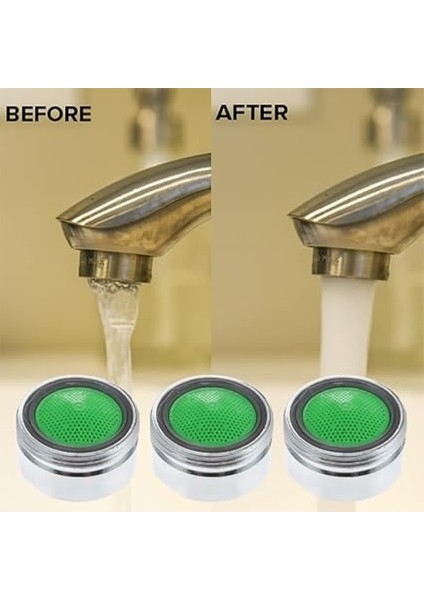 6 Adet Batarya Musluk Ucu Su Tasarruf Aparatı Süzgeci Perlatör Dış Dişli modelleri