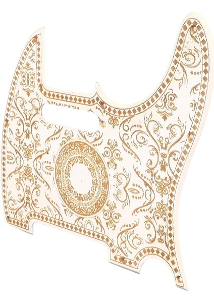 Kolay Kurulum Performans Aksesuarlarıyla Şık Telecaster Için Gitar Pickguard (GQ233 Beyaz Oymalı)