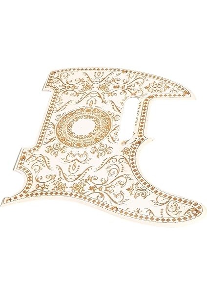 Kolay Kurulum Performans Aksesuarlarıyla Şık Telecaster Için Gitar Pickguard (GQ233 Beyaz Oymalı) fırsatları