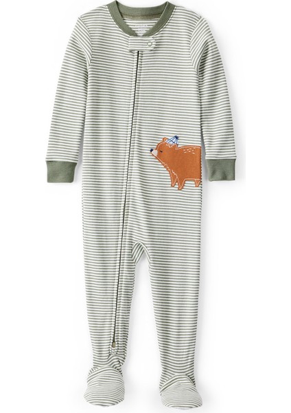 Erkek Bebek Bej Uyku Tulumu