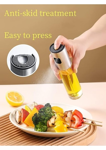 Püskürtücü Şişe, 100 ml Sirke Püskürtücü, Sos Spreyi, Izgara, Zeytinyağı Cam Şişe, Mutfak, Pişirme, Salata, Ekmek Pişirme, Barbekü Için (1 Adet) modelleri