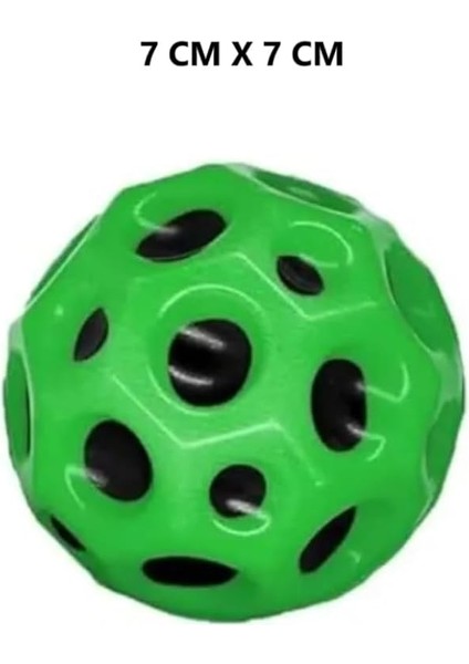 Ball (Yükseğe Zıplayan Top) - 7 cm - Süper Eğlenceli Uzay Topu - Space - Bouncy Ball - Yesıl fiyatları