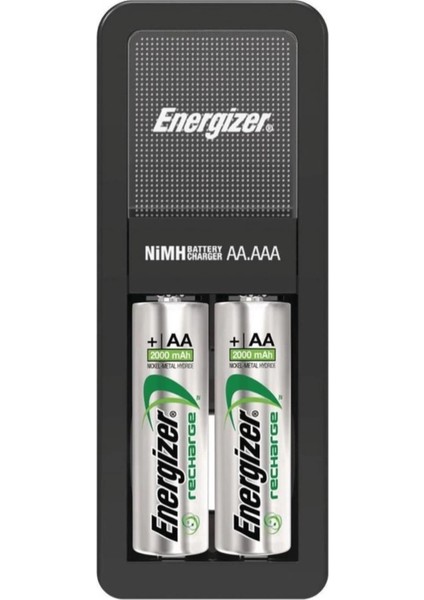 Mini Şarj Cihazı + 2000 mAh AA 2'li Şarj Edilebilir Pil