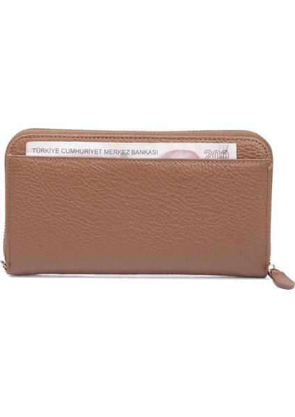 Bej Hakiki Deri Kadın Cüzdan - S1CB00005734-b67 fırsatları
