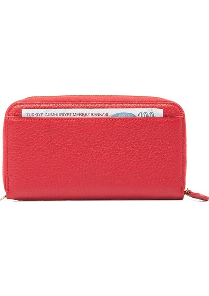 Kırmızı Hakiki Deri Kadın Cüzdan - S1CB00005734-B68 fırsatları