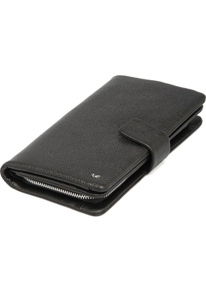 Siyah Hakiki Deri Kadın Cüzdan - S1CB00005726-A6F
