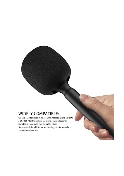 Rode Wireless Iı Için Röportaj El Tipi Adaptör, Ön Cam Köpüklü Kablosuz Mikrofon El Tipi Adaptör, Vlog, Röportajlar, Podcasting Için Yedek Lav Mikrofon Adaptörü fırsatları