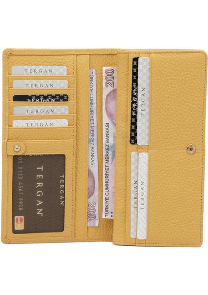 Sarı Hakiki Deri Kadın Cüzdan - S1CB00005685-H28