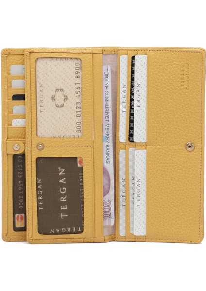 Sarı Hakiki Deri Kadın Cüzdan - S1CB00005685-H28
